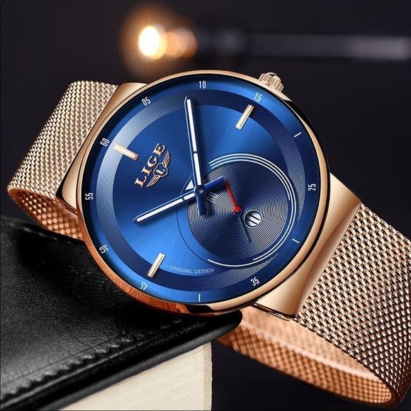 Other - LIGE Simple Top Brand Quartz Watch Men Waterproof